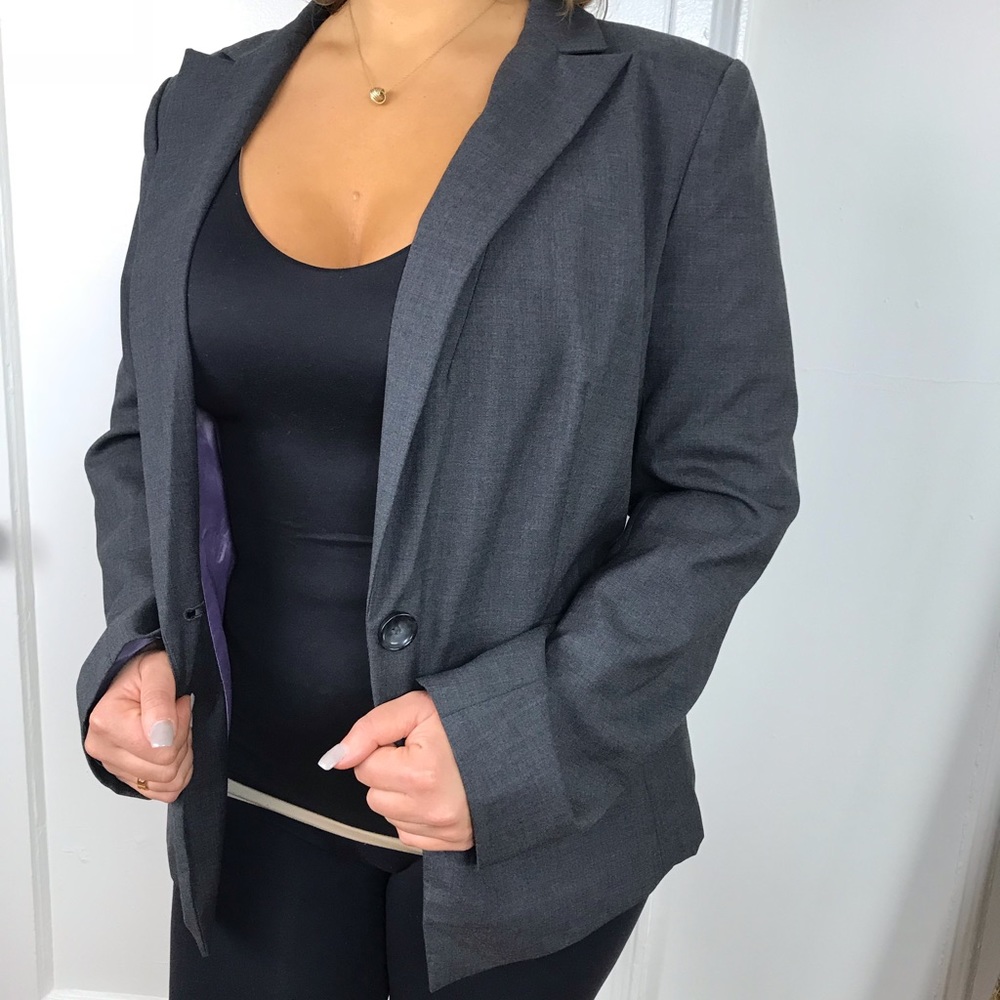 Ann Taylor Gray Blazer
